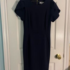 Calvin Klein navy Blue Midi Dress